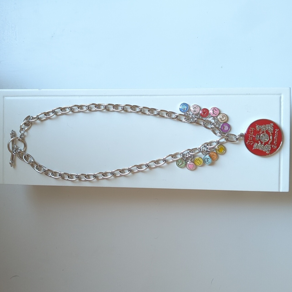 Juicy Couture Silver Charm Necklace
